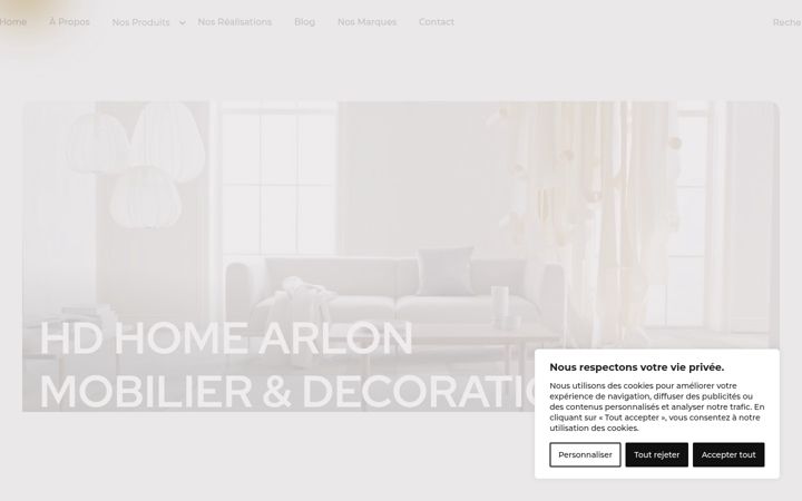 Screenshot of hdhome.be