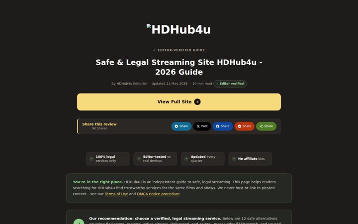 Screenshot of hdhub4u.support