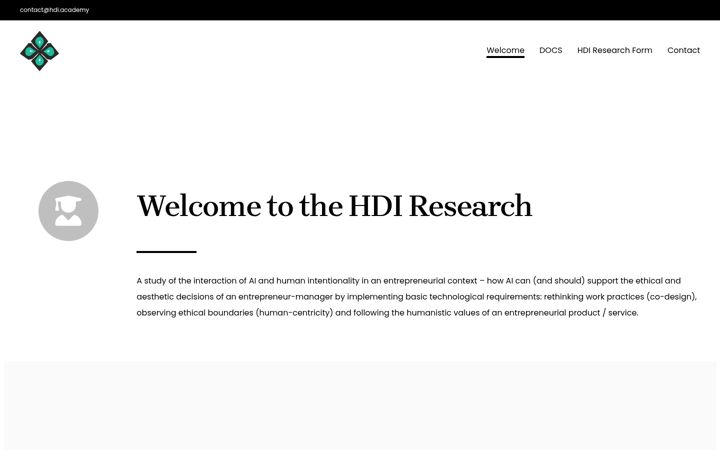 Screenshot of hdi.academy