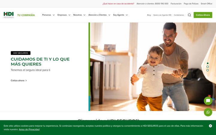Snimka zaslona za hdi.com.mx