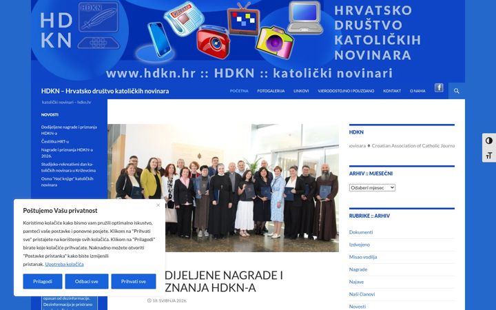Screenshot of hdkn.hr
