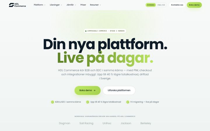 Screenshot of hdlcommerce.com