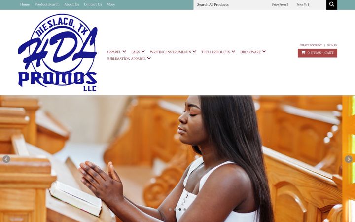 Screenshot of hdlpromosllc.com