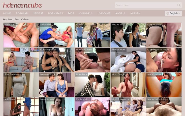Screenshot of hdmomtube.com