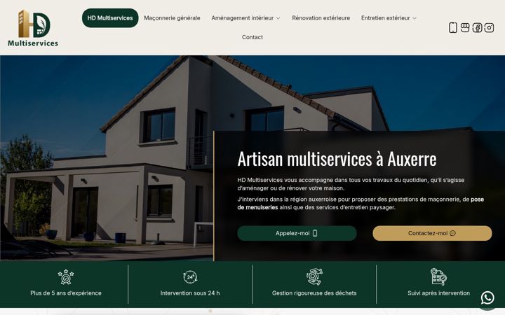 Screenshot of hdmultiservices.fr