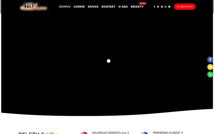 Screenshot του hdpeletky.sk