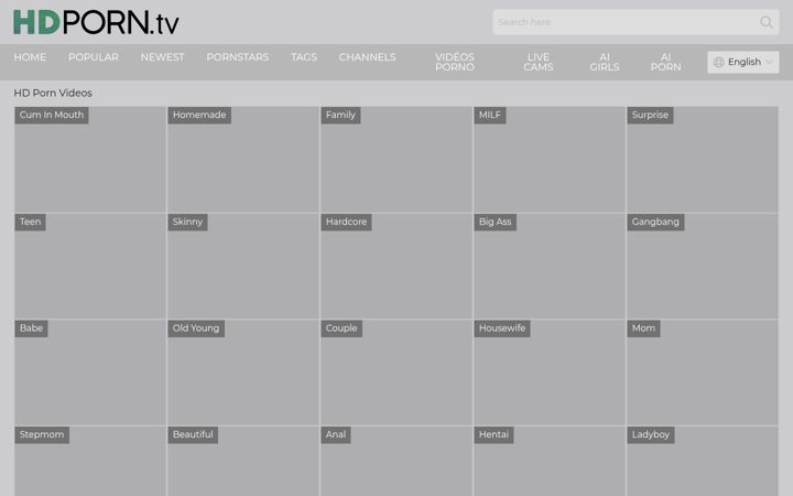 Skærmbillede af hdporn.tv
