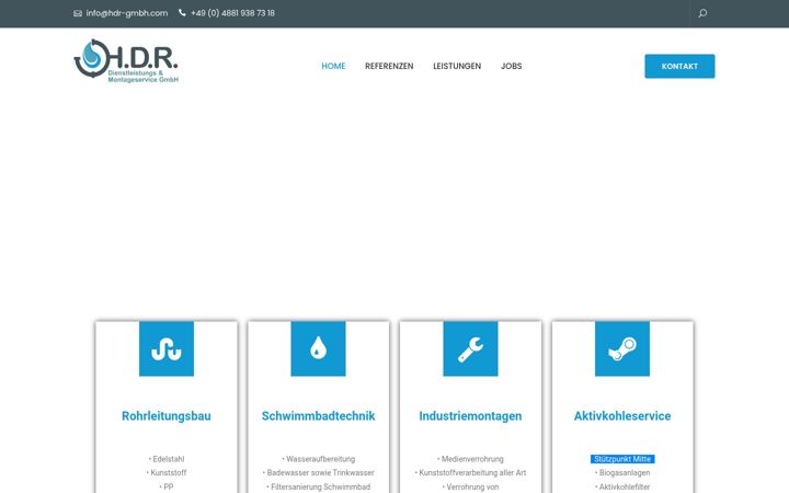 Screenshot of hdr-gmbh.com