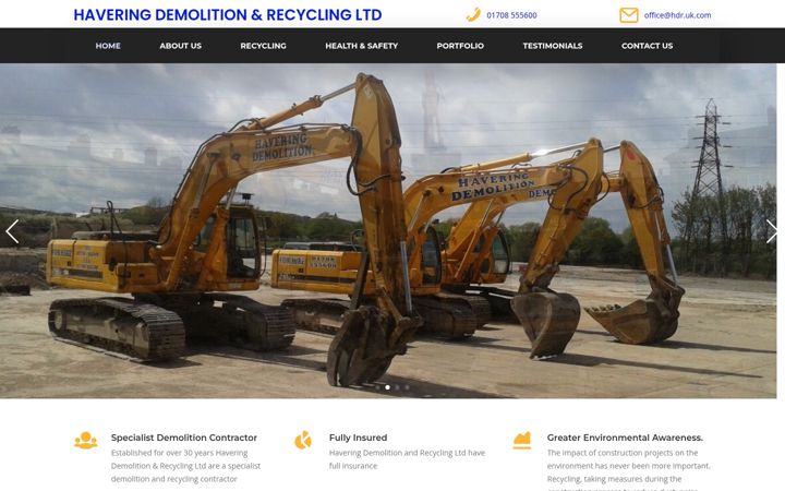 Screenshot of hdr.uk.com