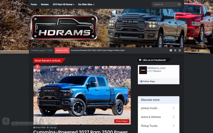 Screenshot of hdrams.com