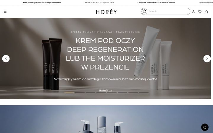 Snímek obrazovky hdrey.com
