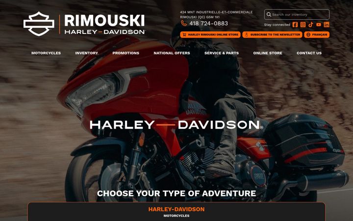 Screenshot of hdrimouski.com