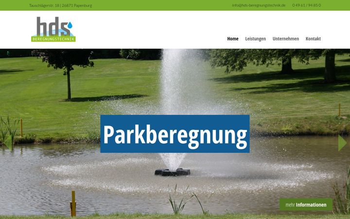 Captură de ecran a hds-beregnungstechnik.de