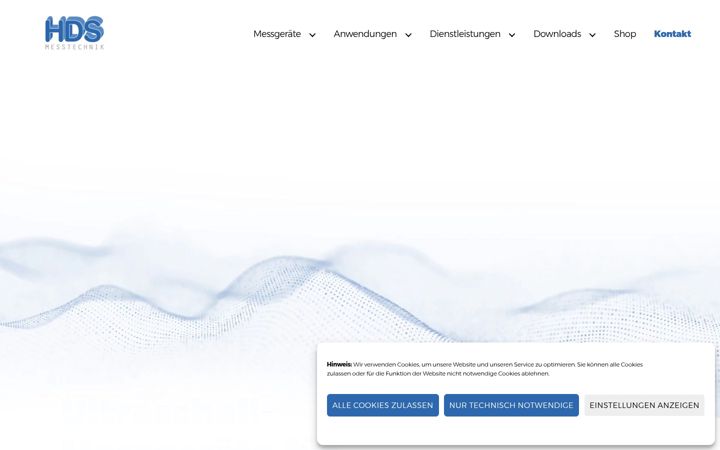Captură de ecran a hds-messtechnik.de