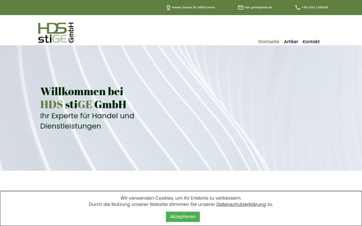 Captura de ecrã de hds-stige.de