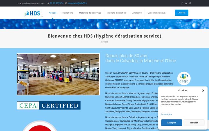 Screenshot of hds50.fr