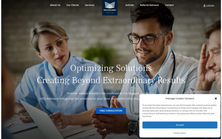 Screenshot of hdsadvisory.com