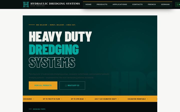 Screenshot of hdsbelgium.com