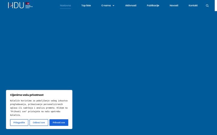 Screenshot of hdu.hr