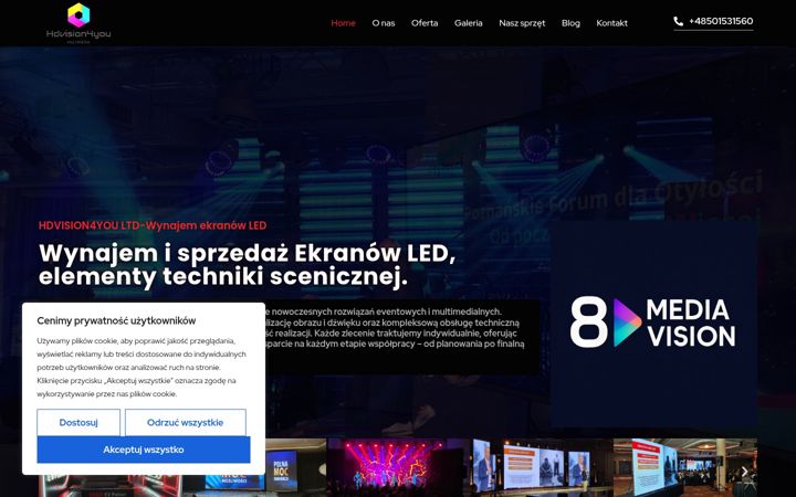 Screenshot of hdvision4you.pl