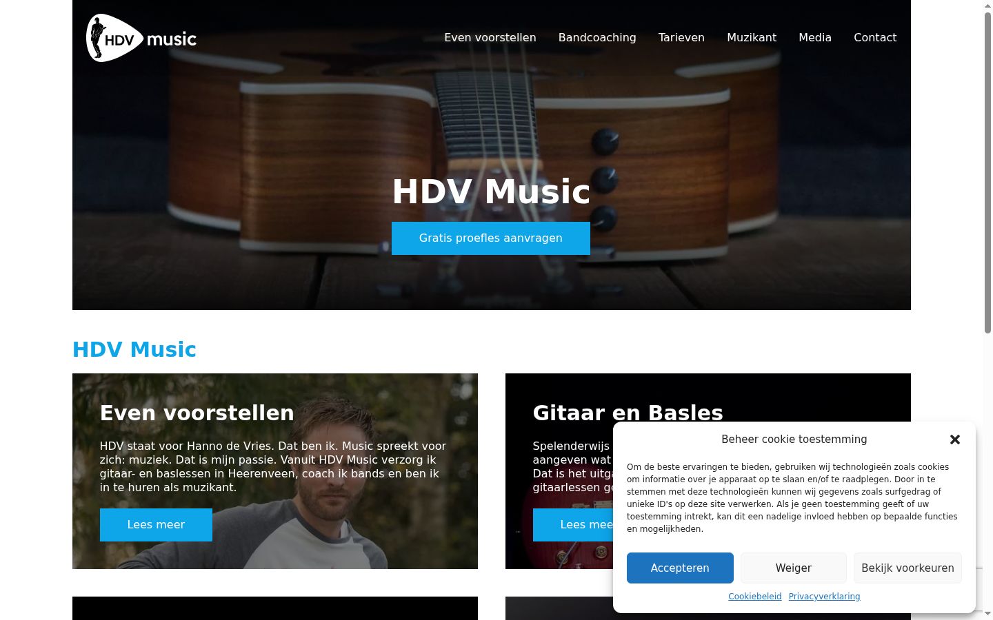 Screenshot tal-banner tal-kunsens muri qabel kwalunkwe interazzjoni