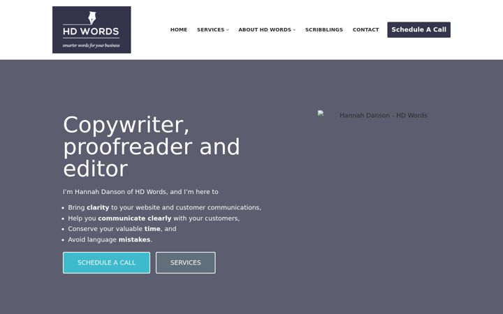 Screenshot of hdwords.co.uk
