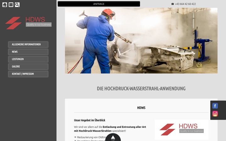 Screenshot of hdws.at