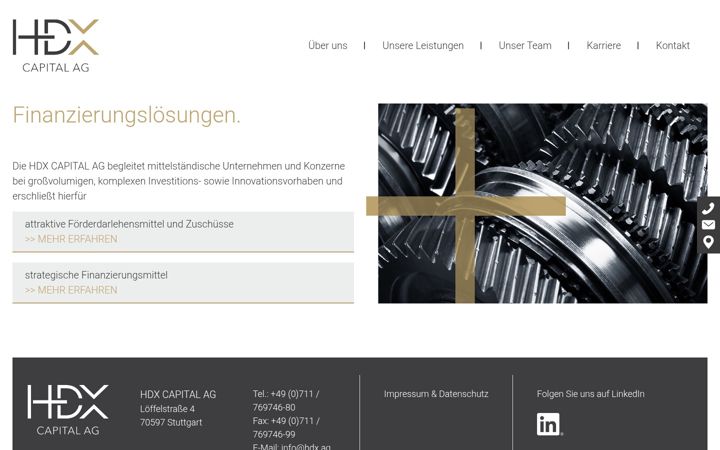 Screenshot of hdx-capital.de