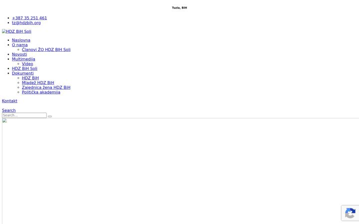 Screenshot of hdzbihsoli.ba