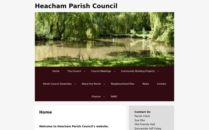 Screenshot of heacham-pc.gov.uk