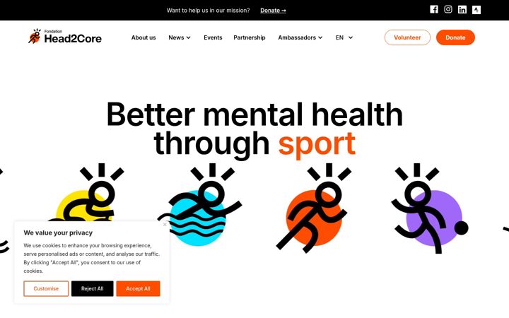Screenshot of head2core.org