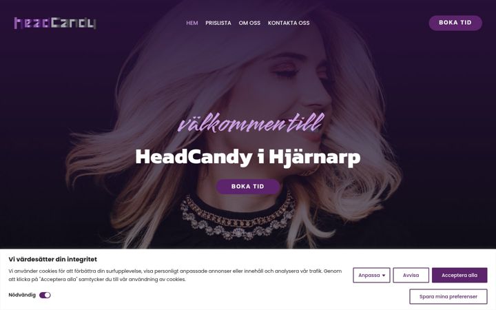 Screenshot of headcandy.se