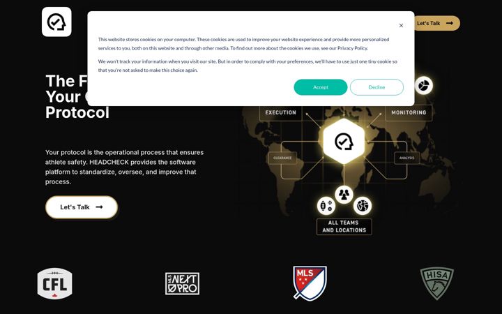 Screenshot of headcheckhealth.com