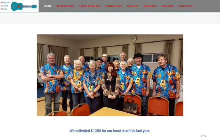 Screenshot of headcornukulelegroup.org