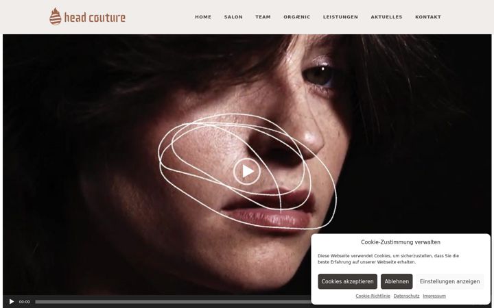Screenshot of headcouture.de