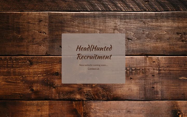 Screenshot of headhuntedrecruitment.co.uk