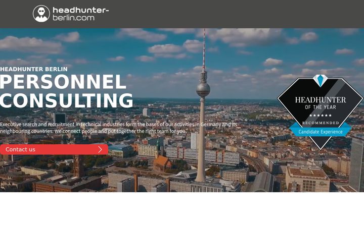 Screenshot of headhunter-berlin.com
