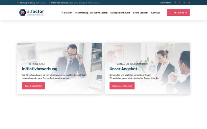 Screenshot of headhunter-executive-search.at