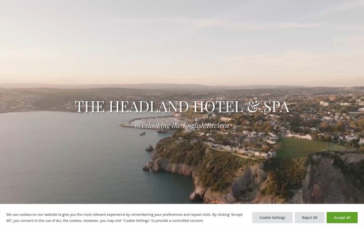 Screenshot of headlandtorquay.com