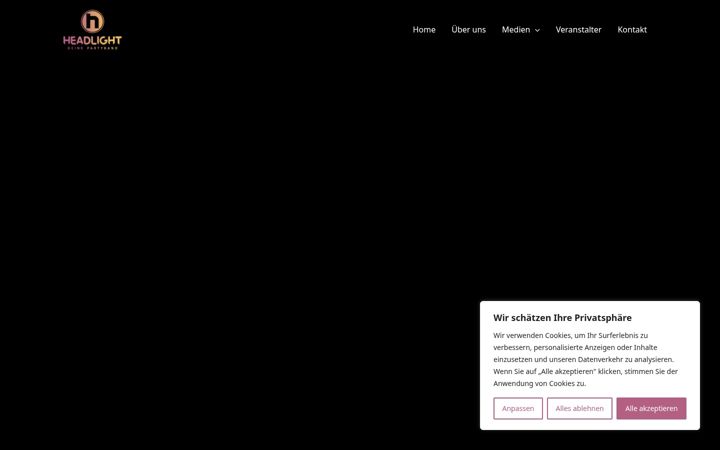 Screenshot of headlight-music.de