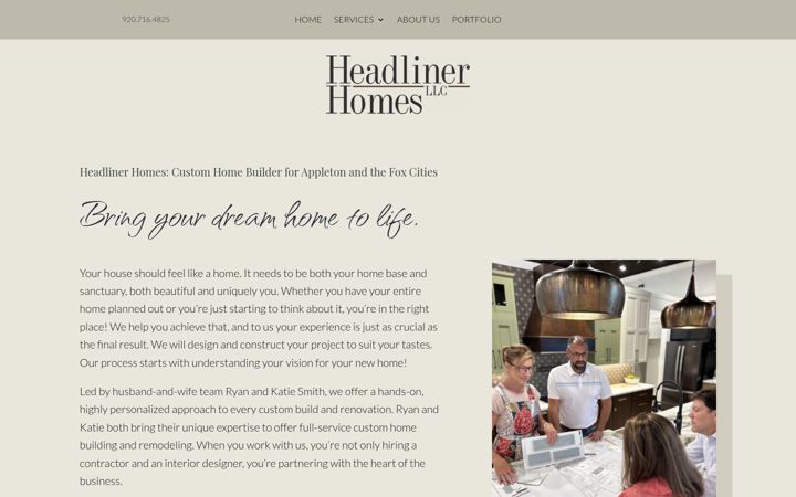 Screenshot of headlinerhomes.com