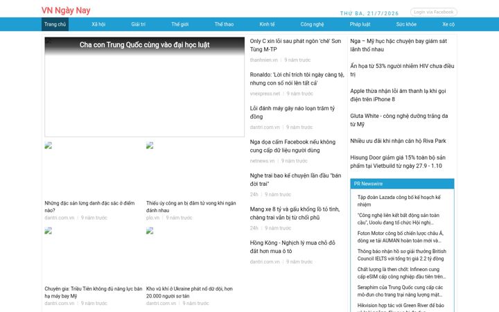 Snímek obrazovky headlines.pw
