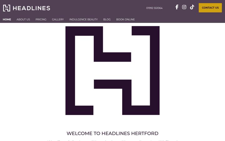 Screenshot of headlineshertford.co.uk