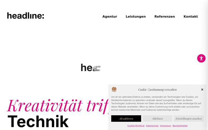Posnetek zaslona headonline.de