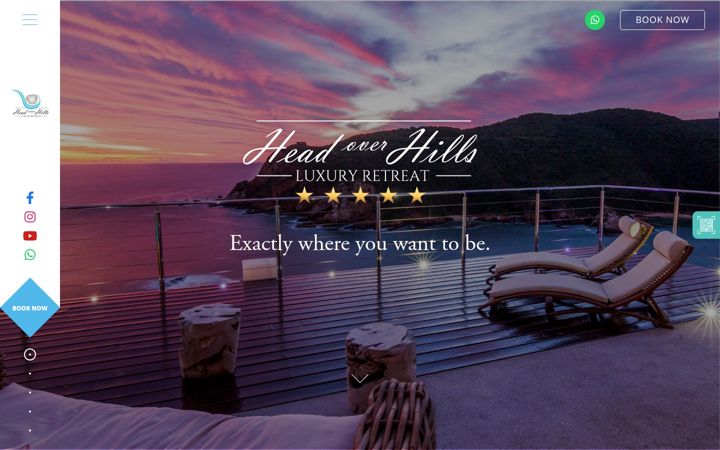 Screenshot of headoverhills.co.za
