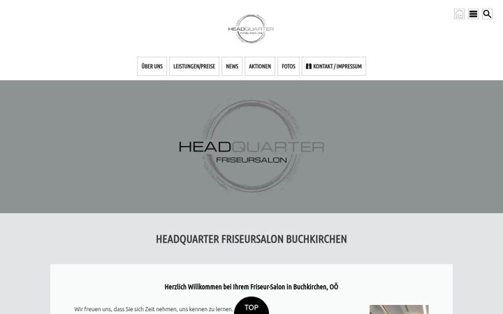Screenshot of headquarter-friseur.at