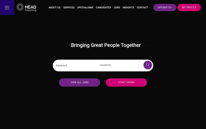 Screenshot of headresourcing.com