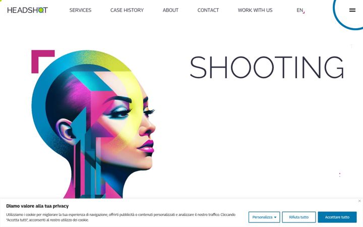 Screenshot of headshotagency.it