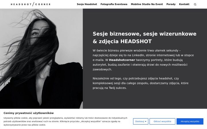 Screenshot of headshotcorner.com