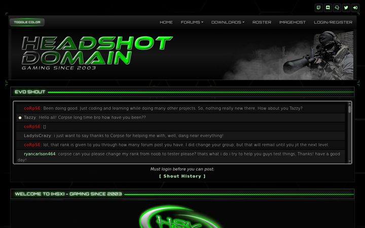 Screenshot of headshotdomain.net